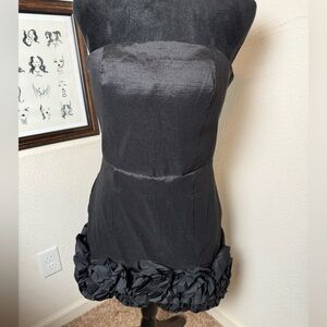 Rosette Black‎ Strapless Dress